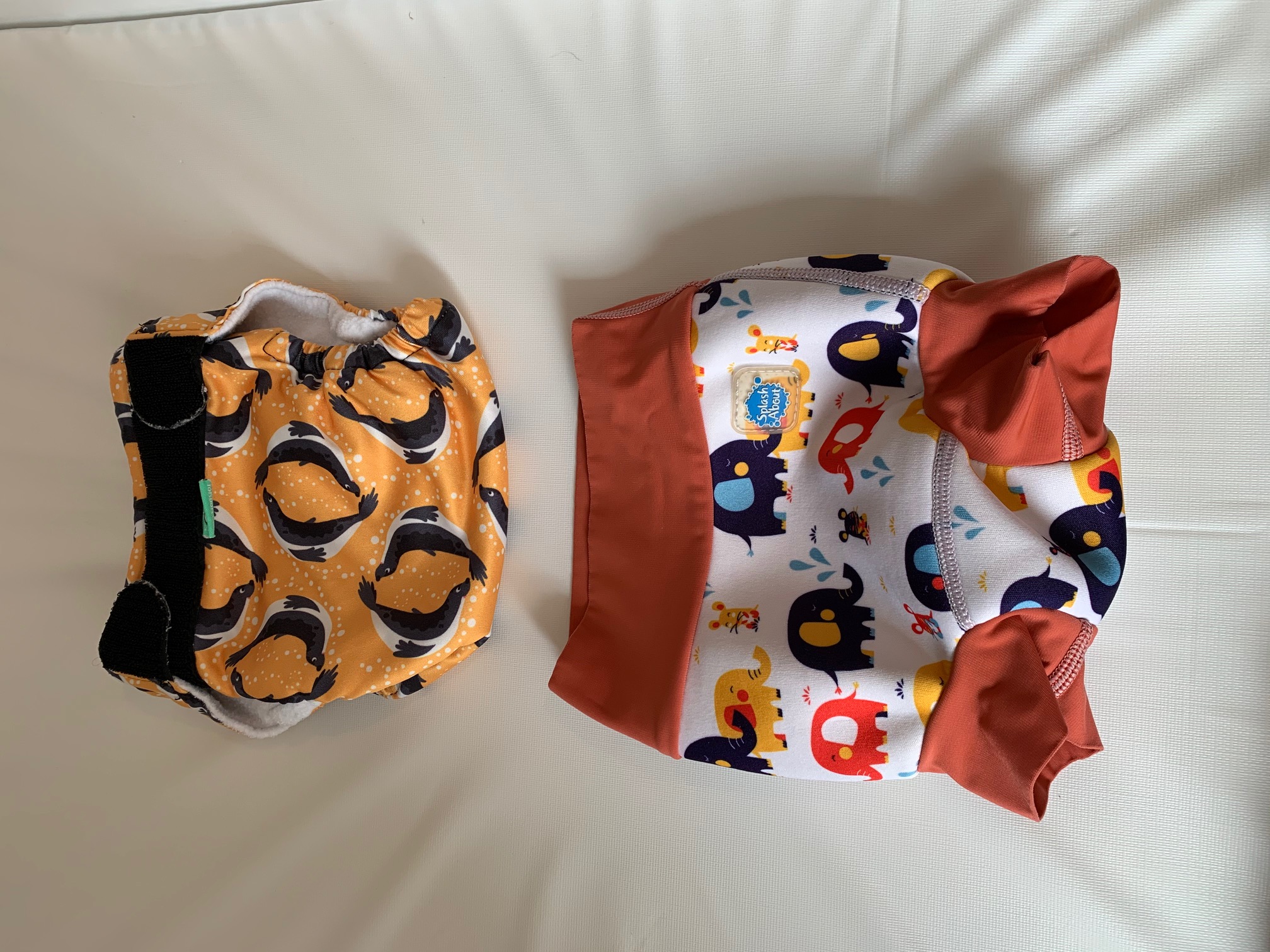 Double washable swim diaper system